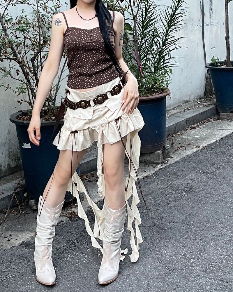 Fairy Ribbon Cargo Miniskirt