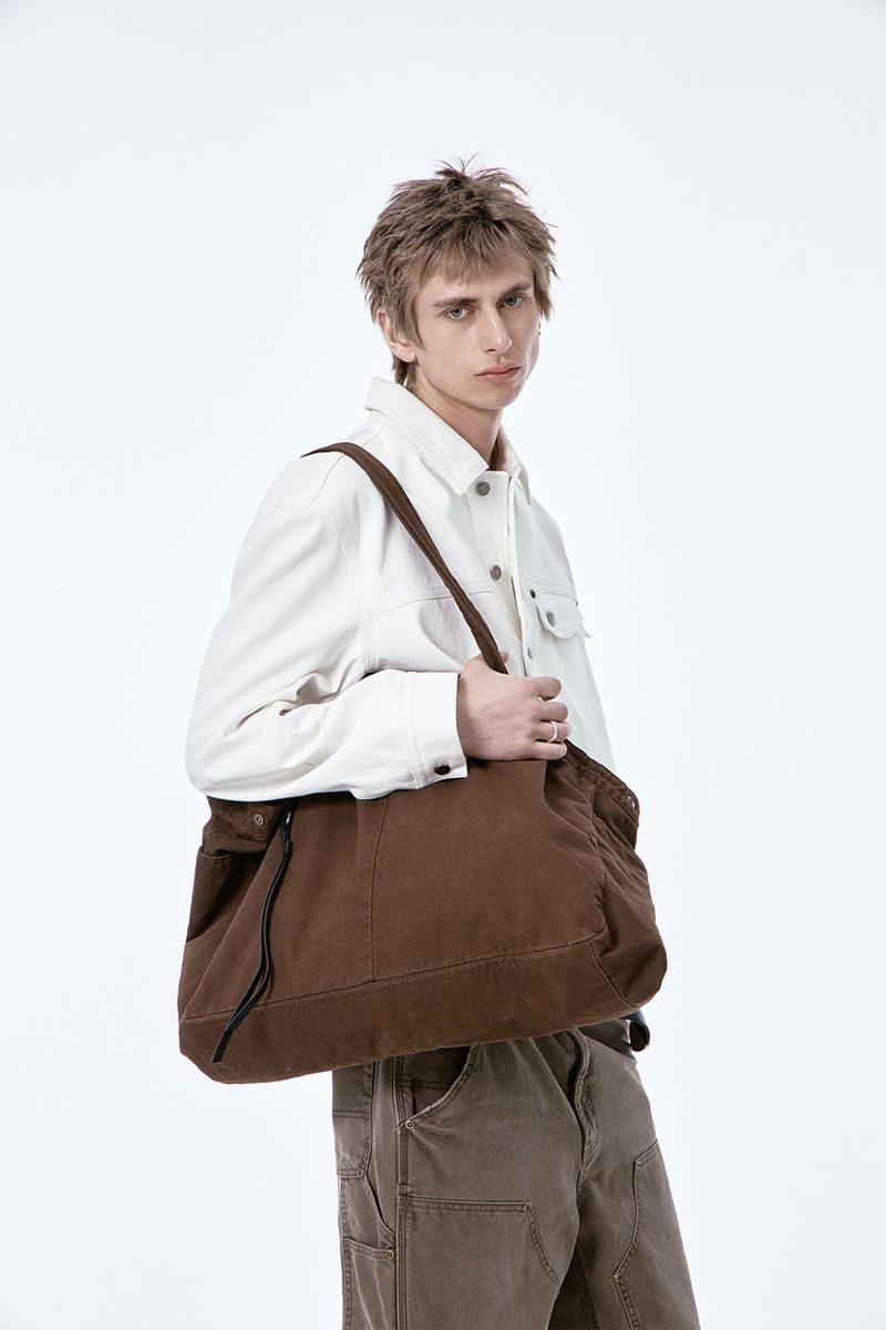ETCE（イーティーシーイー）の「(BASE) VINTAGE MAXI TOTE BAG (BROWN)（Bags）」