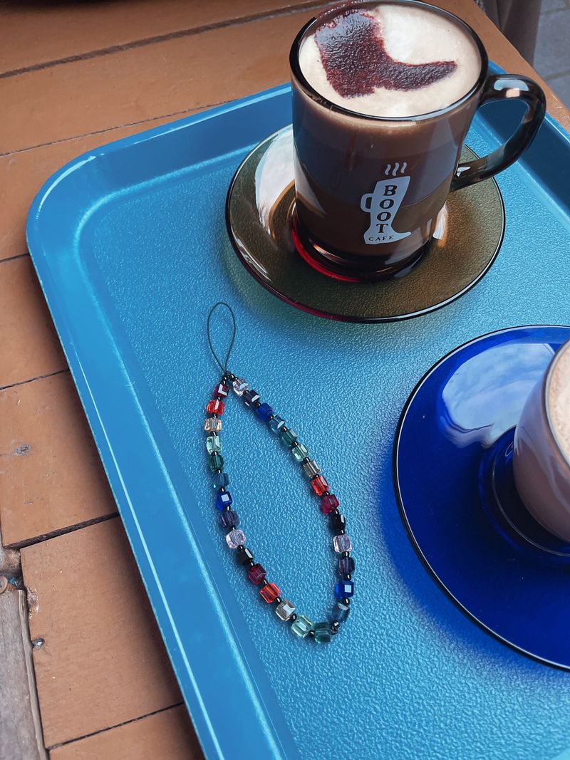 Rainbow Crystal Phone Strap