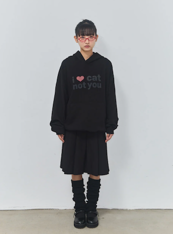 I LOVE CAT NOT YOU CAT EAR HOODIE