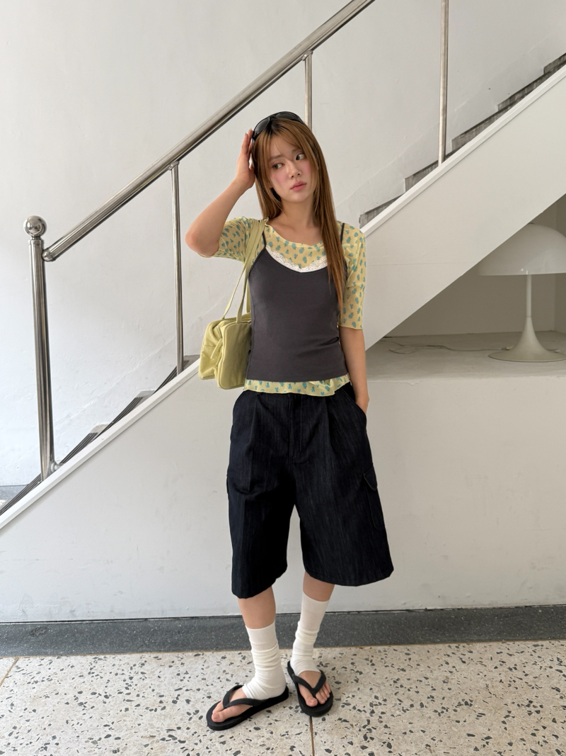 flower mesh T