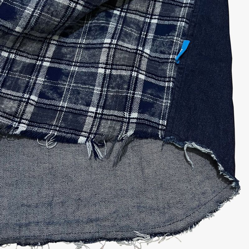grunge burner check shirt_blue