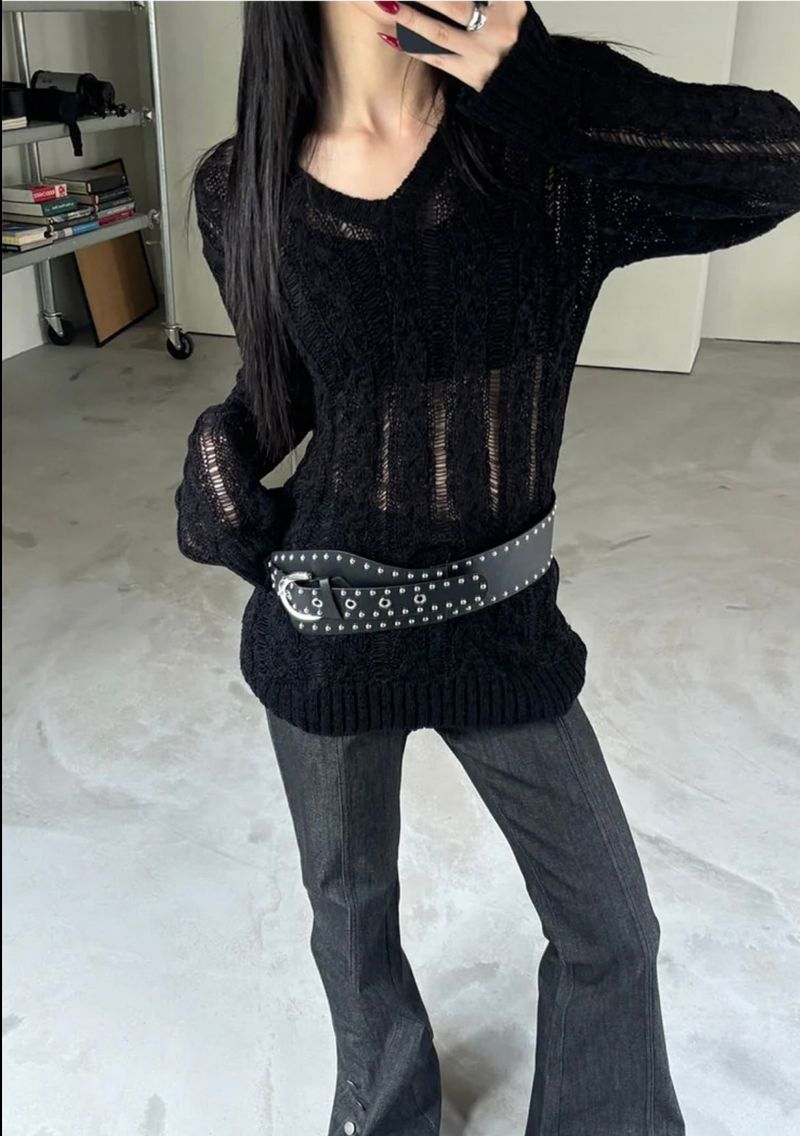 Slit button boots cut pants(2color)