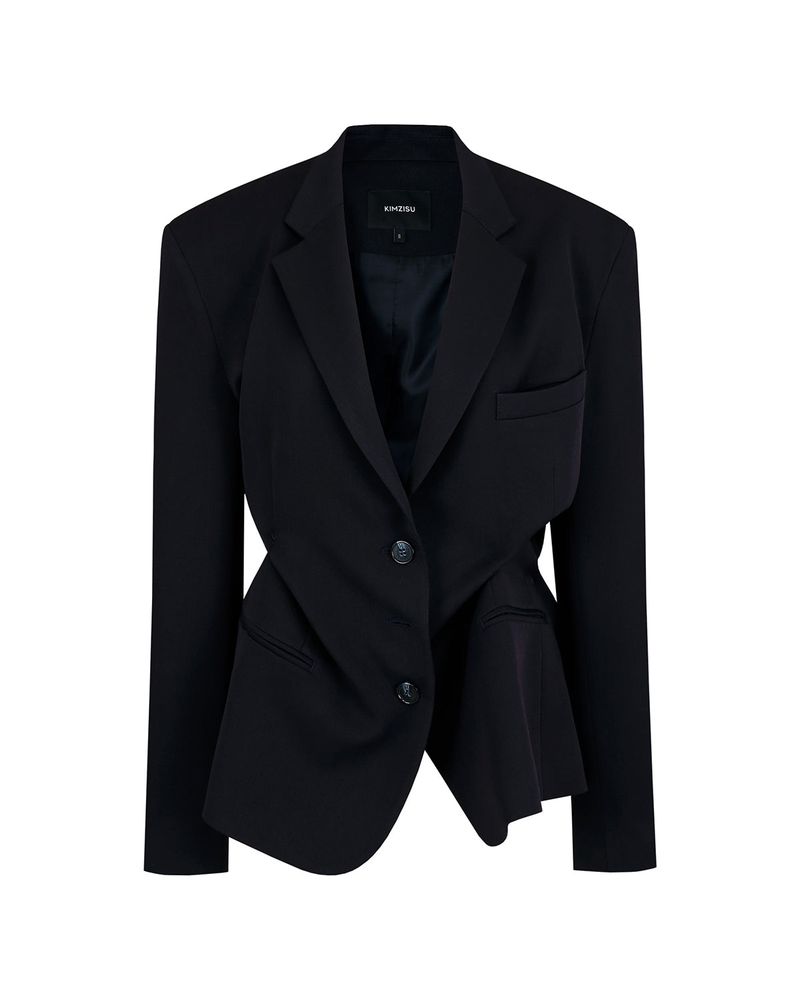 DOZI - Pinched Tailored Jacket _ Dark Navy