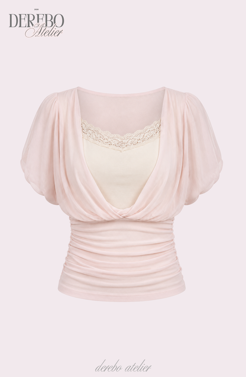 Baby Bloom Chiffon Shirring Top