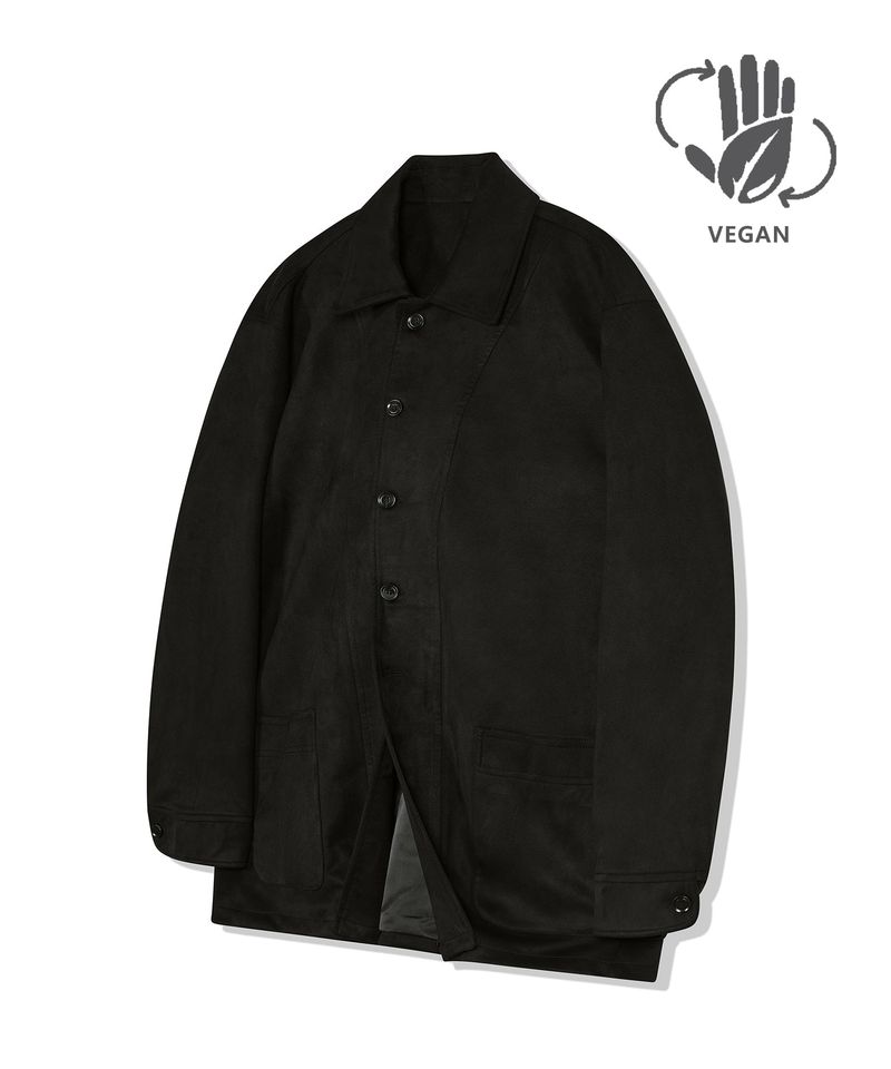 standard error（スタンダードエラー）の「87-STAN033 [Vegan Suede] Bold Waistich Suede Jacket Black（Jackets/Outerwear）」