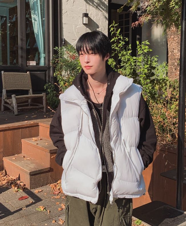 Lowsy Wave Zipper Padded Vest