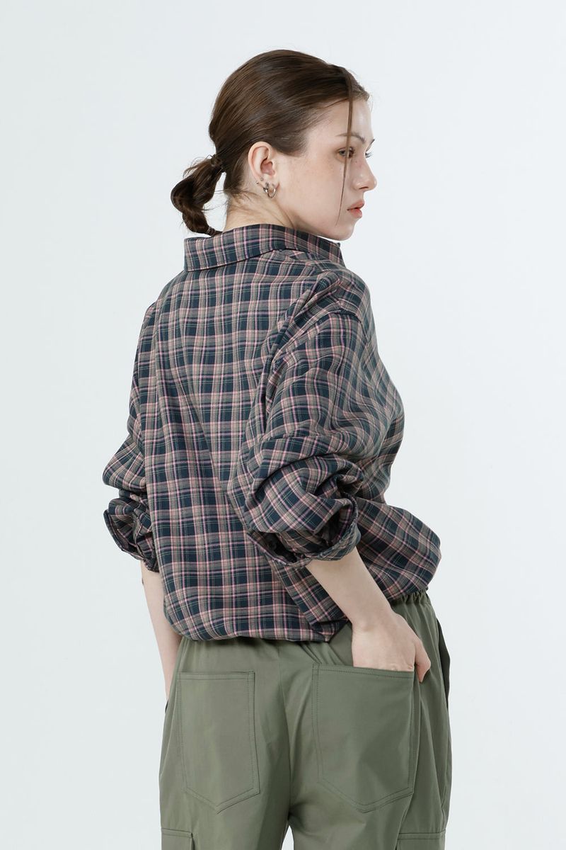 CURVE CHECK TOP_PINK