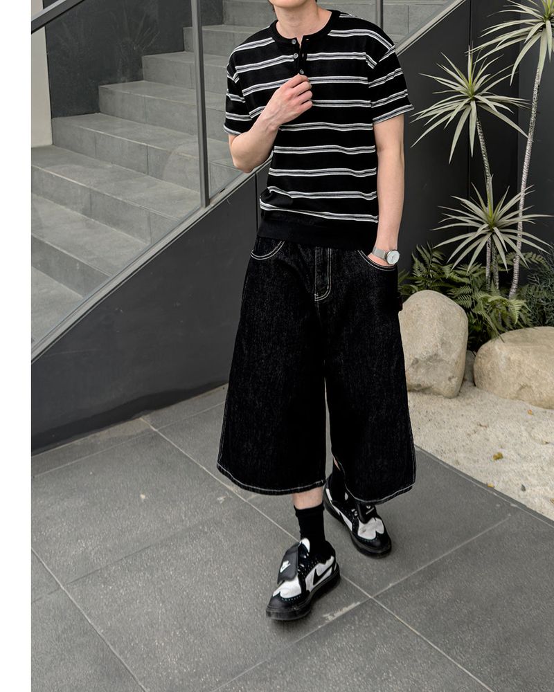 Kyle Selvedge Bermuda Denim Pants