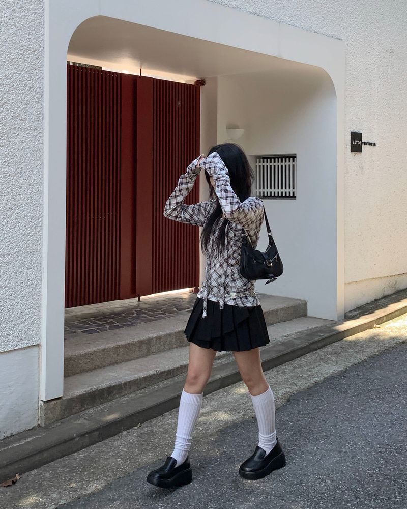 プリーツアンバランススカート