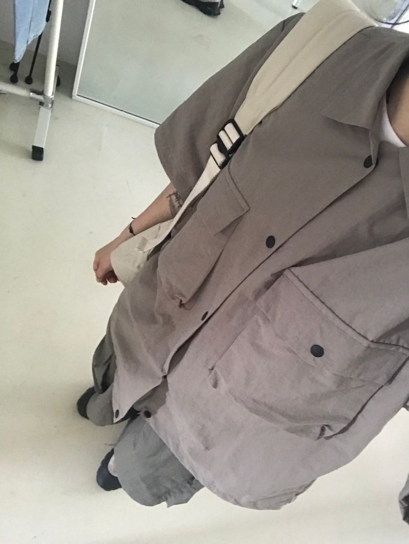 Safari nylon half shirt