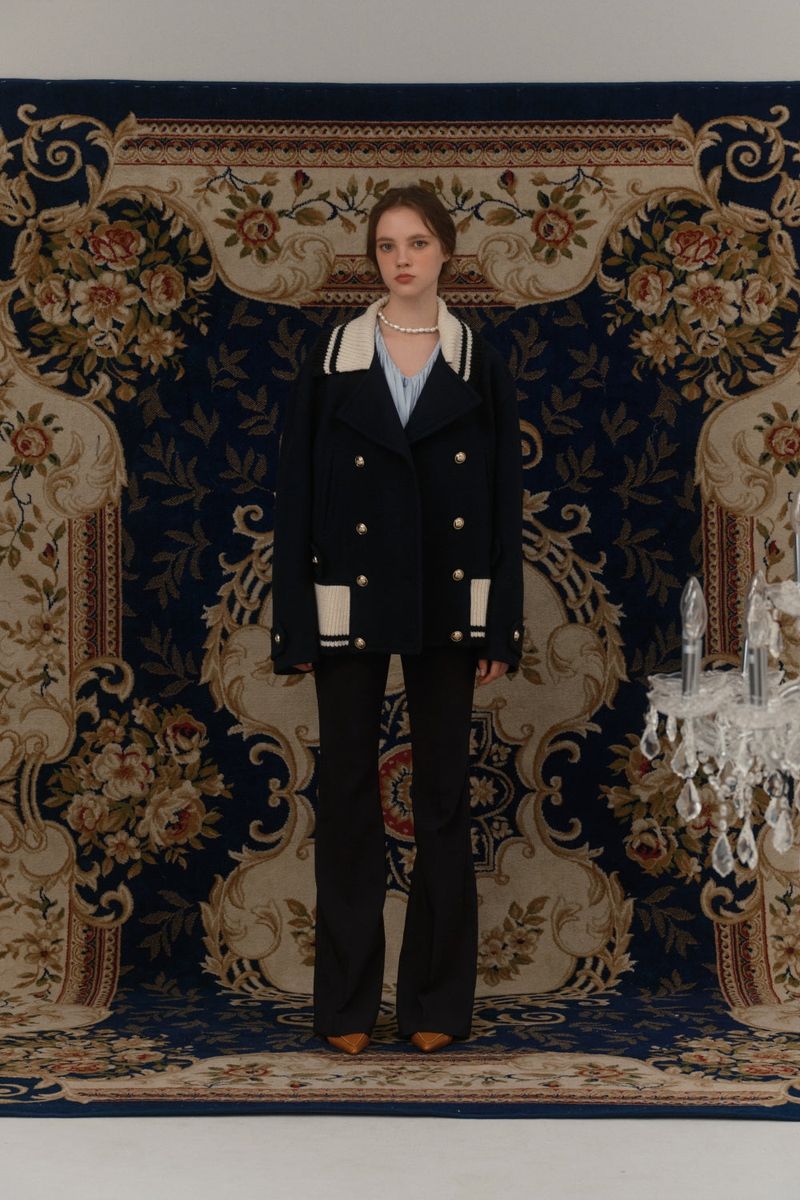 ROMANCHIC（ロマンシック）の「Knit collared coat（Jackets/Outerwear）」