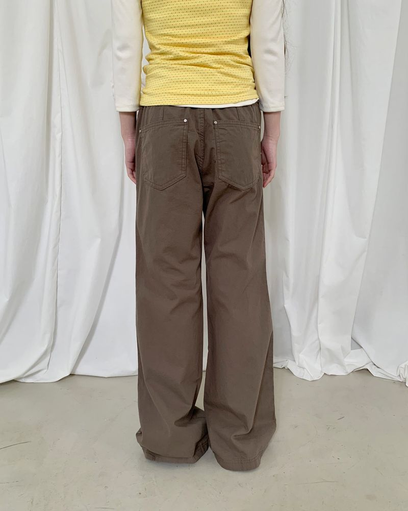 SLOUCH BANDING FLARE PANTS
