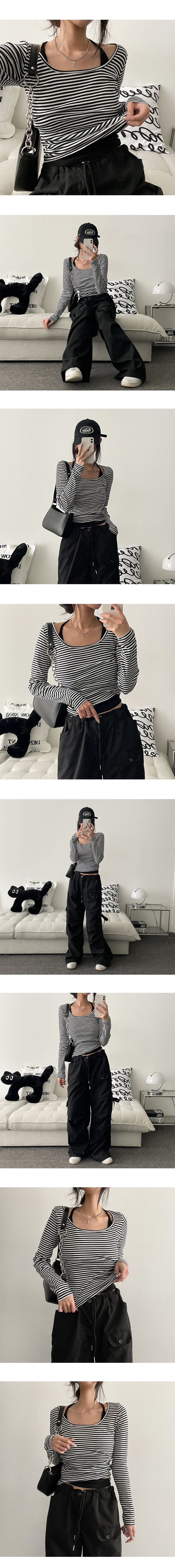 Breen Stripe Long Sleeve Tee
