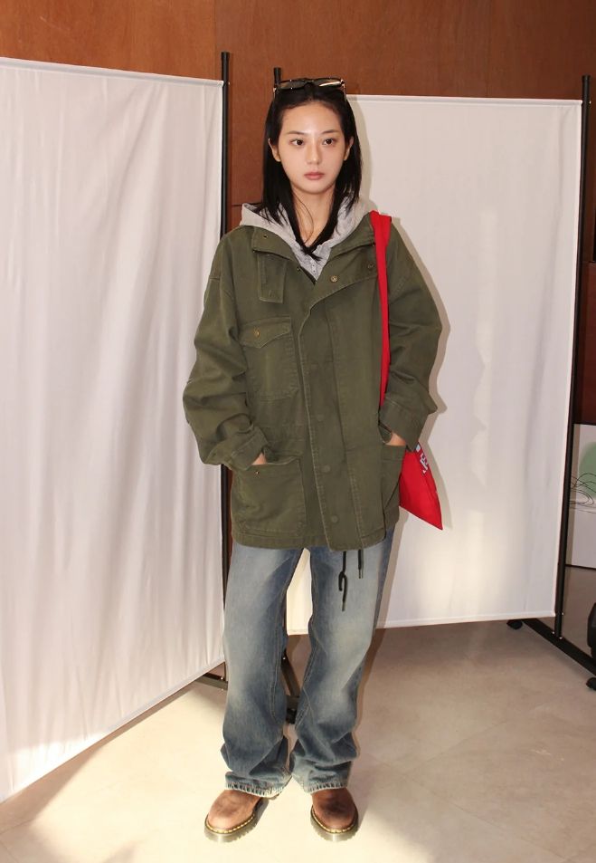 (2-way) SLUB HOOD ZIP-UP