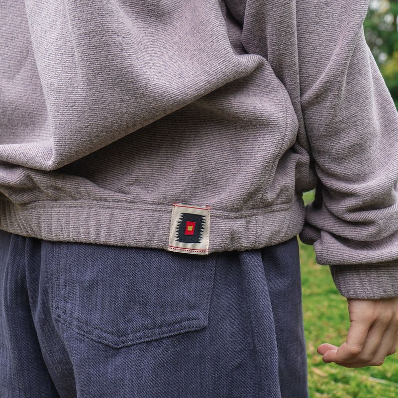 Surface fleece pullover / Rose ash