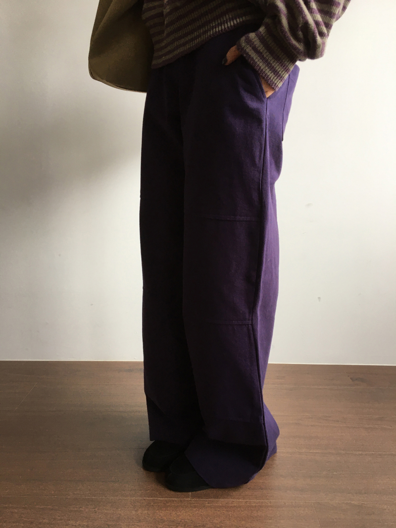 Tri-semi bootcut pants (3color)