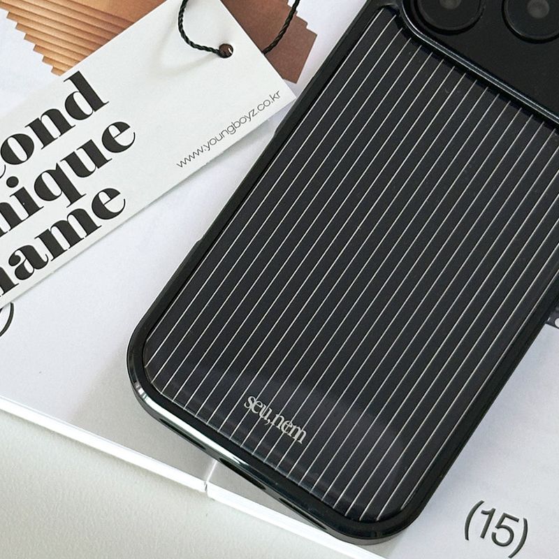 SUN CASE GRAPHIC STRIPE BLACK