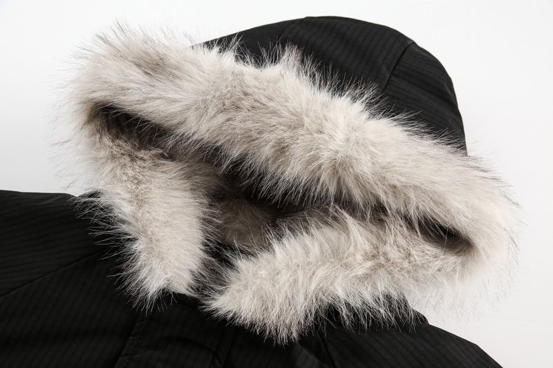 Hooded fur brooch short padded (2 colors)