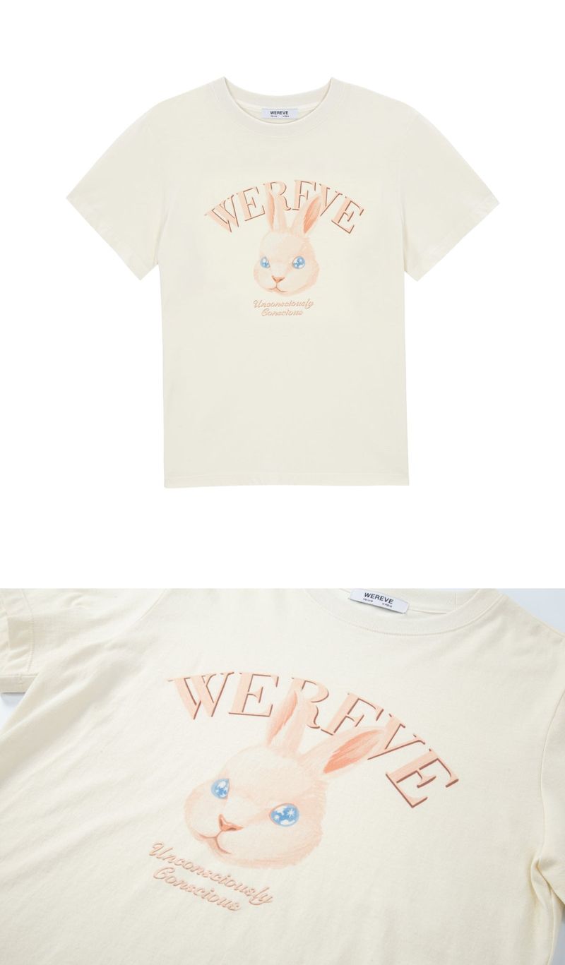 rabbit print t-shirt