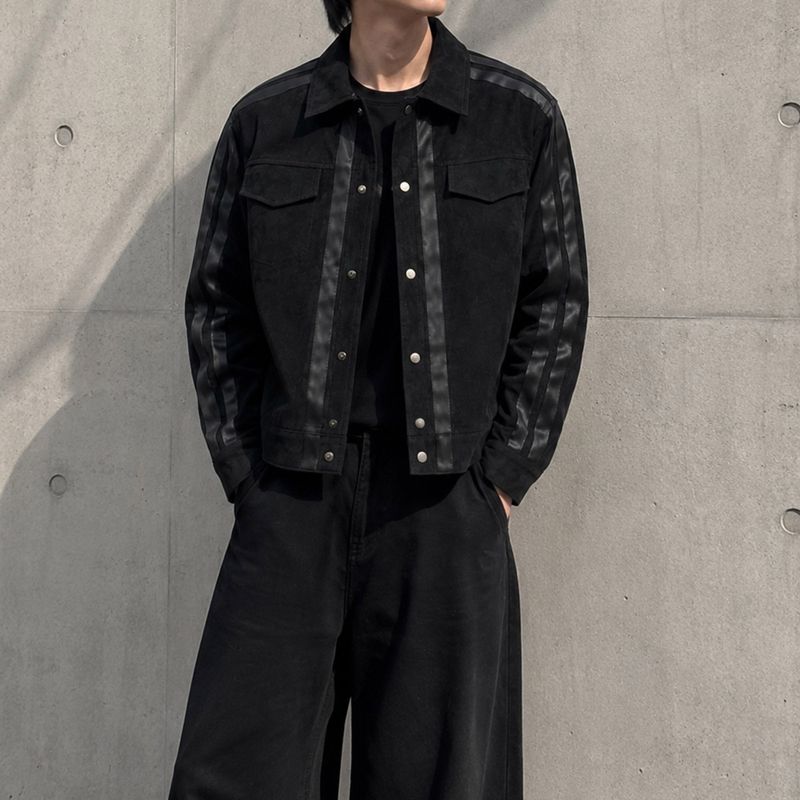 COZINESS（コジネス）の「54492 ラインド スナップ レザー クロップ ジャケット（ジャケット/アウター）」