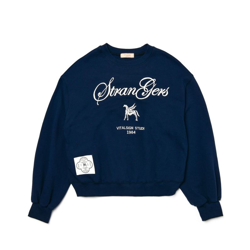 [LINE] LINE Symbol Lettering Sweatshirt