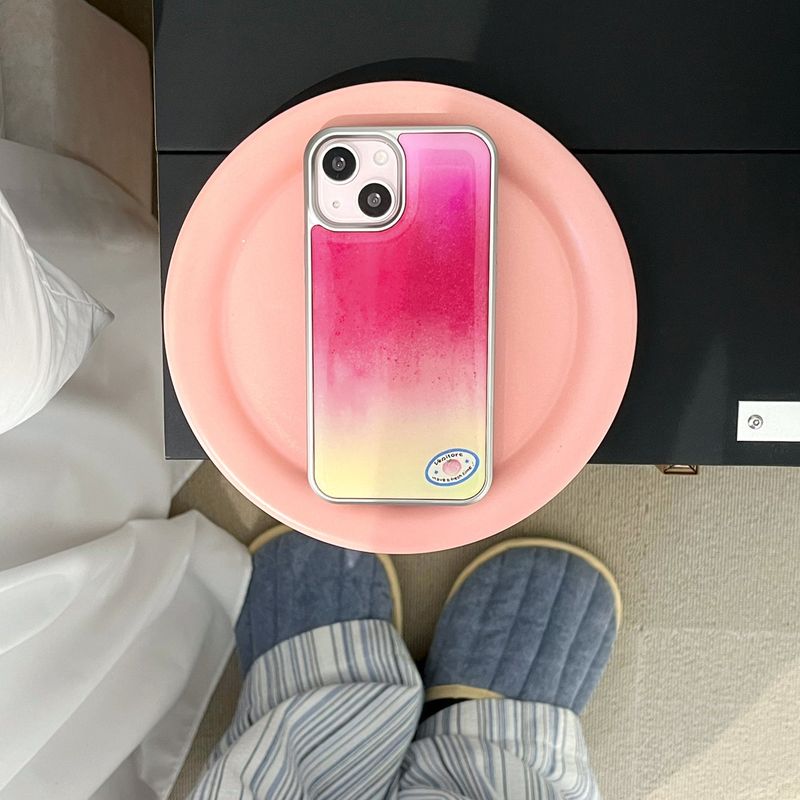 [MADE][Epoxy Silver Bumper Case] Peach Case