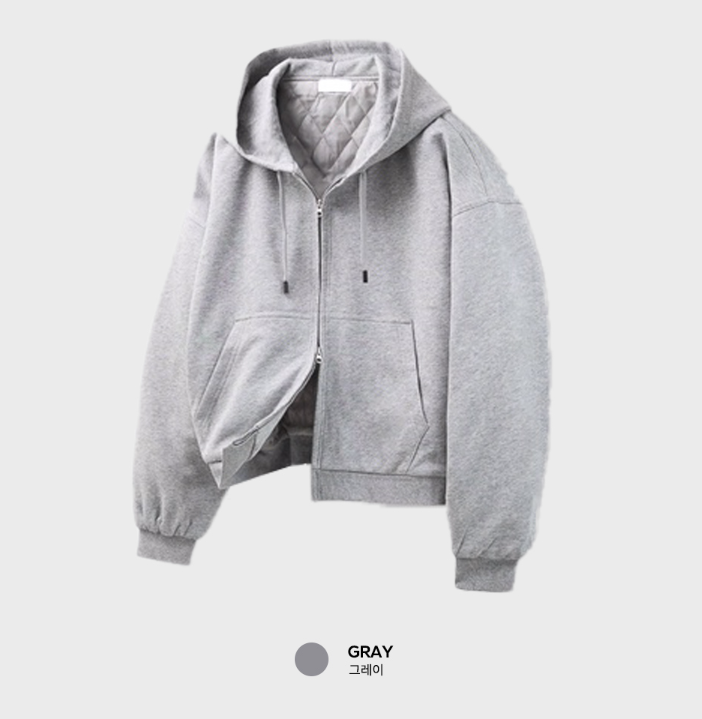 【Setup】 Aiden Winter Quilted Sweatshirt Padded Setup