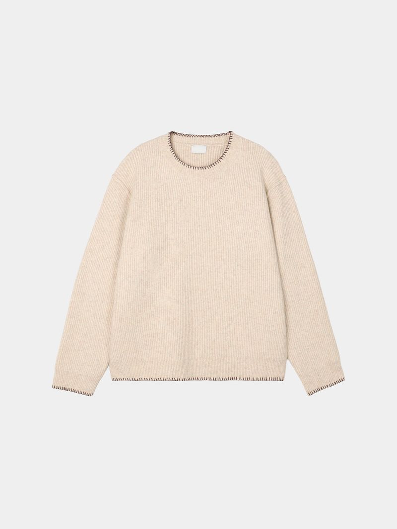 Hoshi line round knitwear