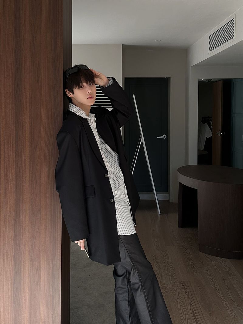 ASCLO Power Shoulder Blazer (3color)