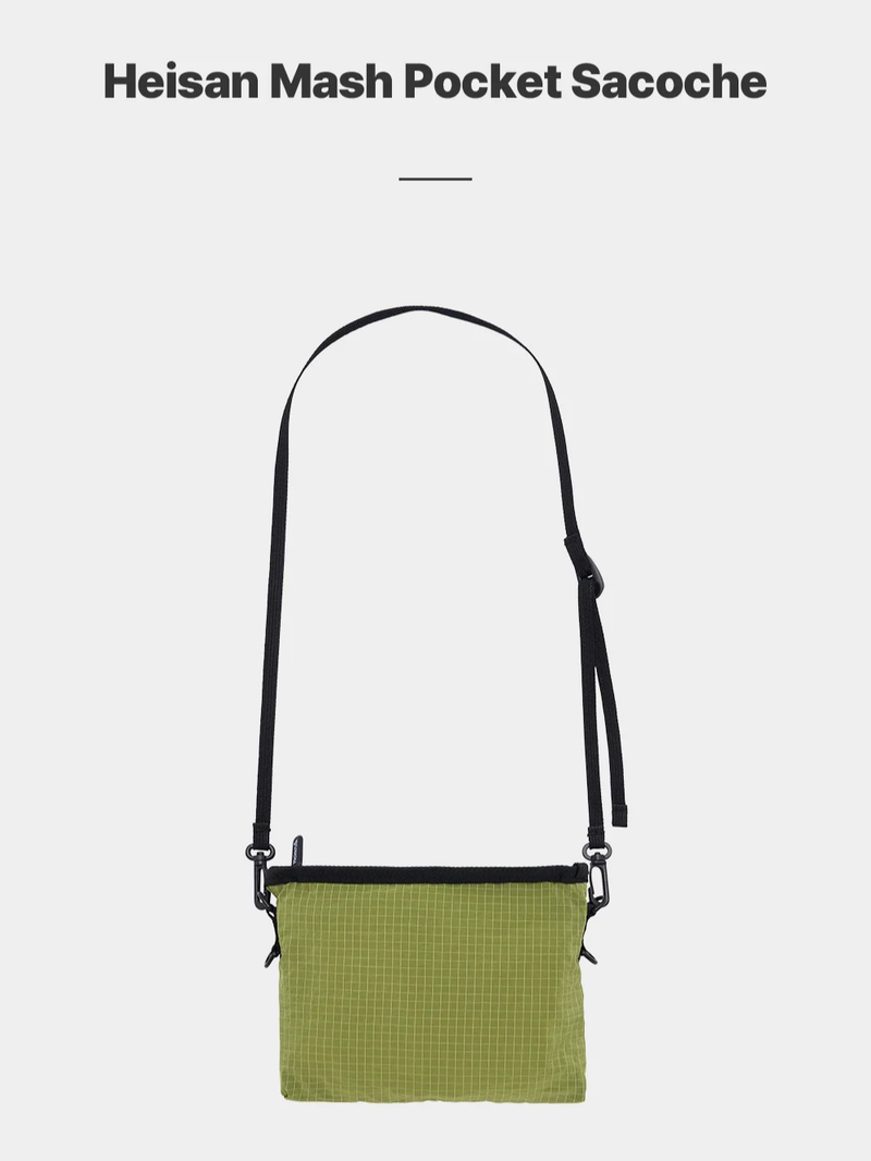Mesh Pocket Sacoche Nylon Lime