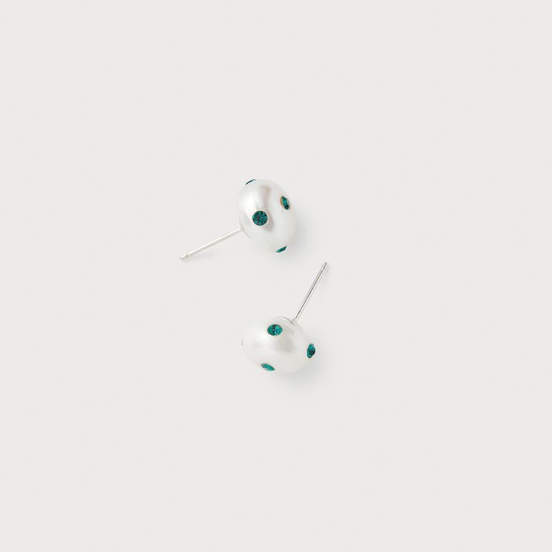 Irregular Polkadots Earrings, Green