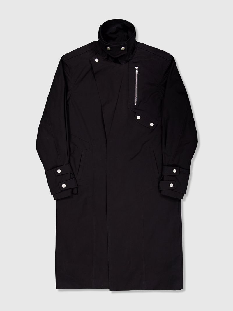 Ghost In The Shell Paneled Trench Coat (Black)