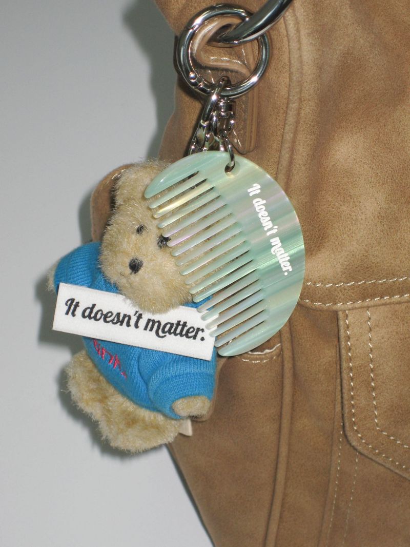 [2 way] Veining comb bagcharm (Green)