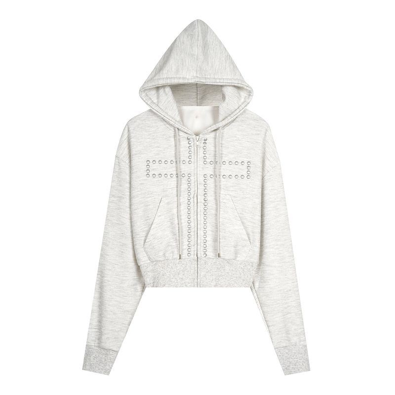 Cross Short Hooded Zip-up