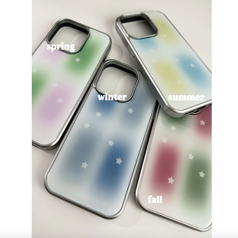 tiny weather（タイニーウェザー）の「season star epoxy silver case-fall（Smartphone Accessories）」