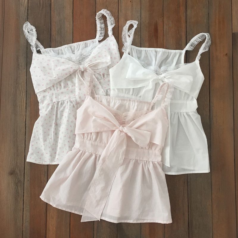Summer Lace Ribbon Blouse - FLORAL