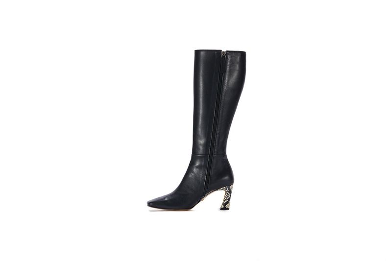 Square Long Boots_Black