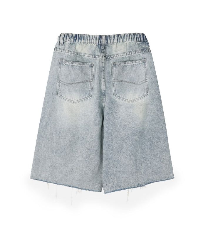 Hike Damaged Bermuda Denim
