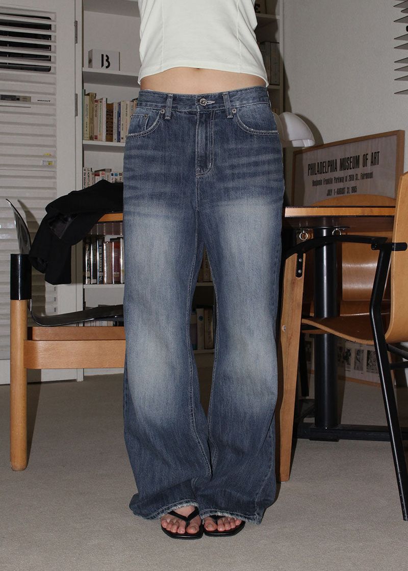 SEMI LOOSE BOOTS CUT DENIM (S-L)