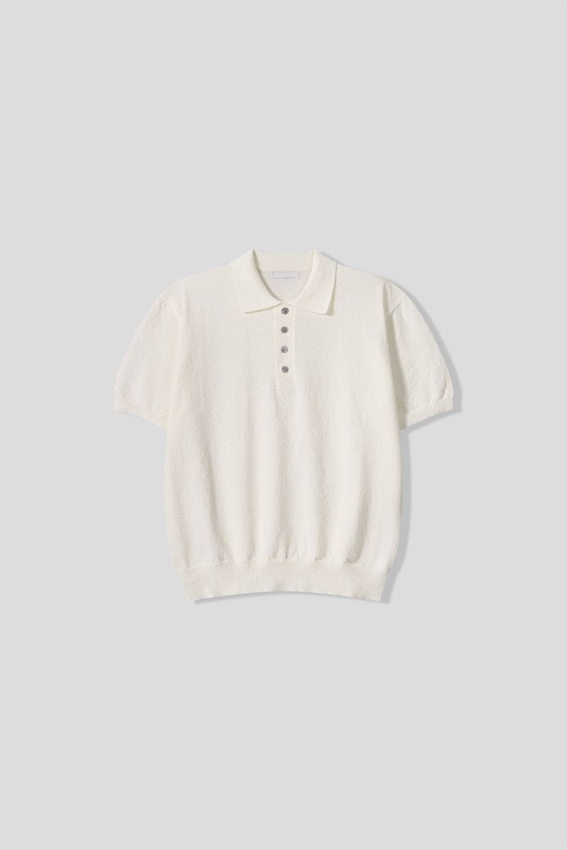 Easter bookle knit collar tee