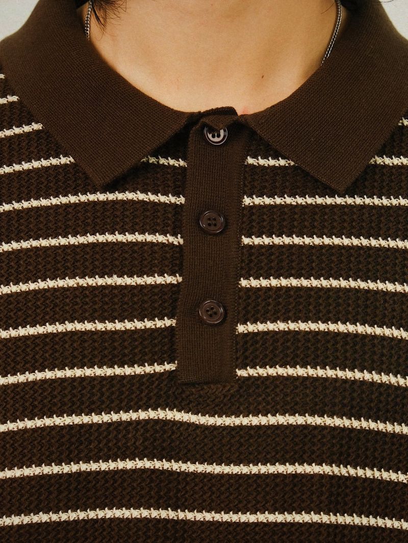 VL Stripe Collar Standard Knit