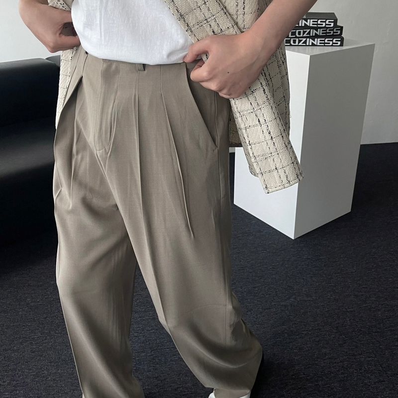 RG reverse two-tuck volume slacks (4 colors)