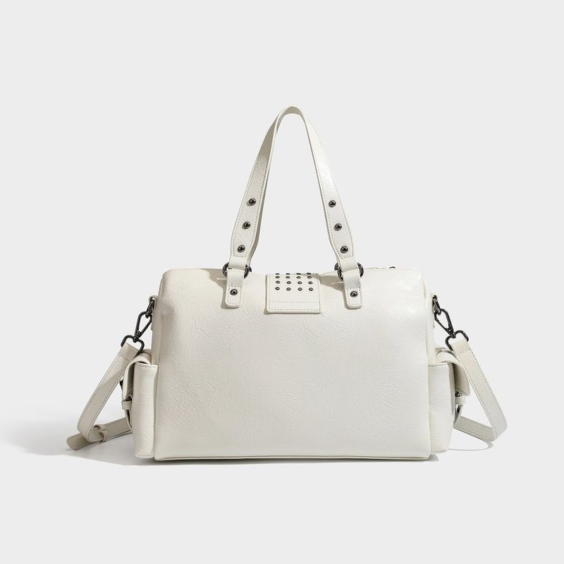 High Quality Stud Buckle Boston Bag