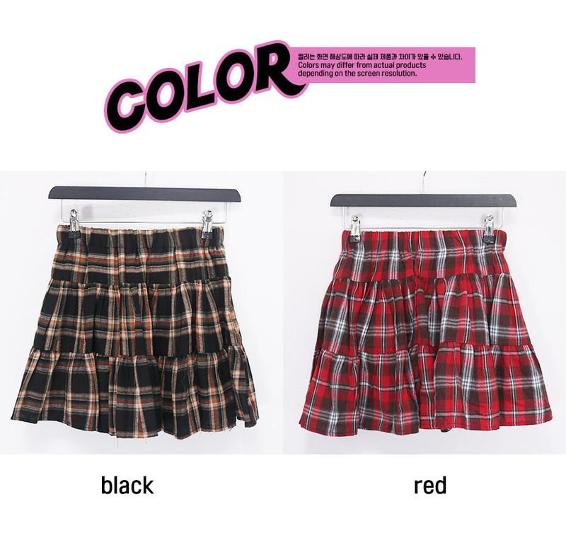 kiki check skirt (2color)