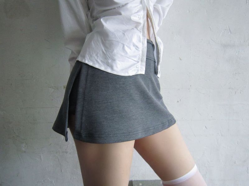 Mini skirt pants