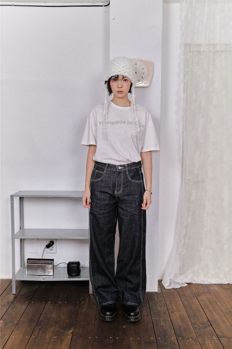 DUGGY(ダギー)の「Non-fade needle wide denim (1color)(Pants)」