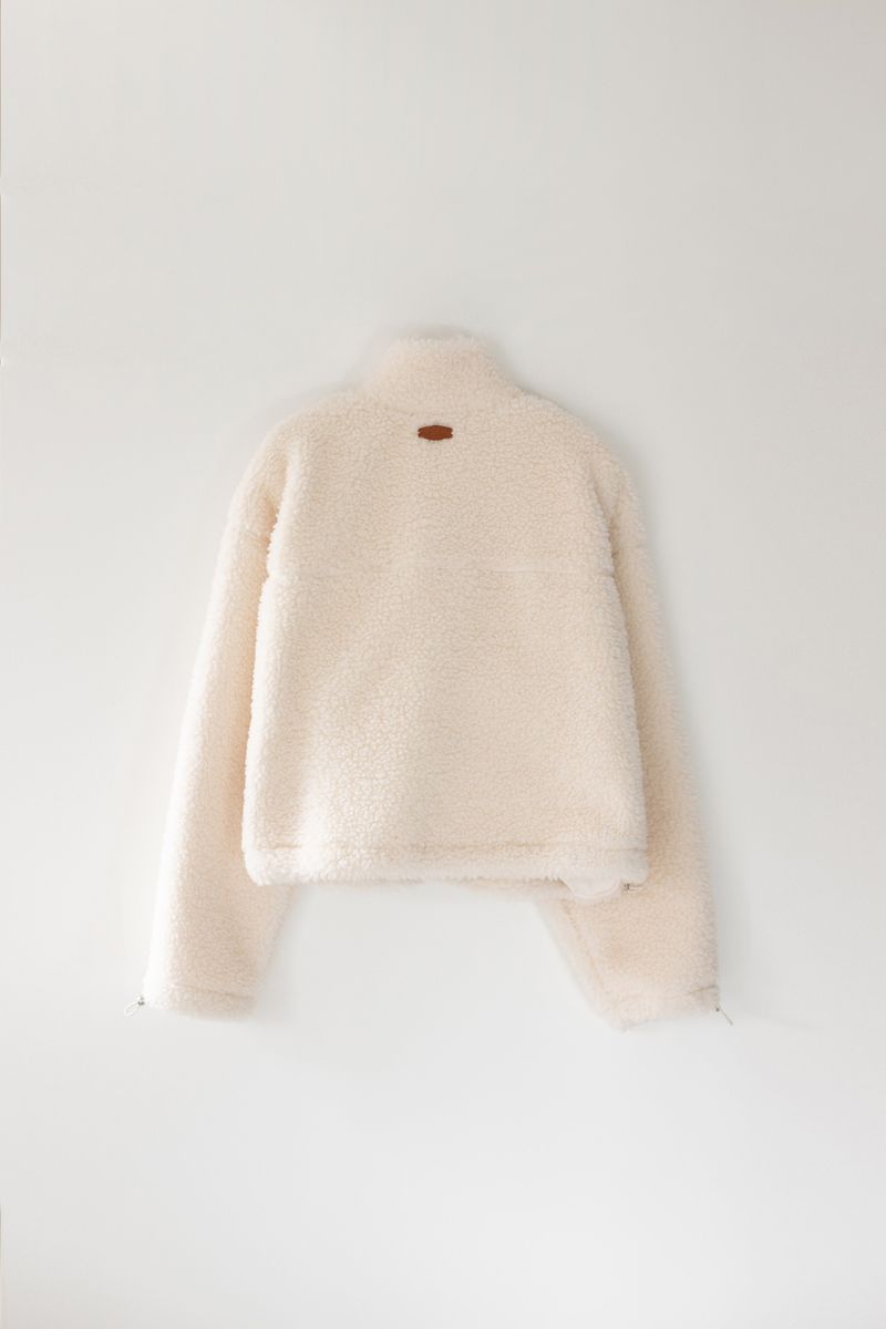Boucle zip-up (Ivory)