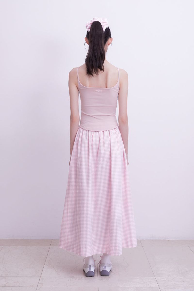 Sweet heart neck Camisole (PINK)