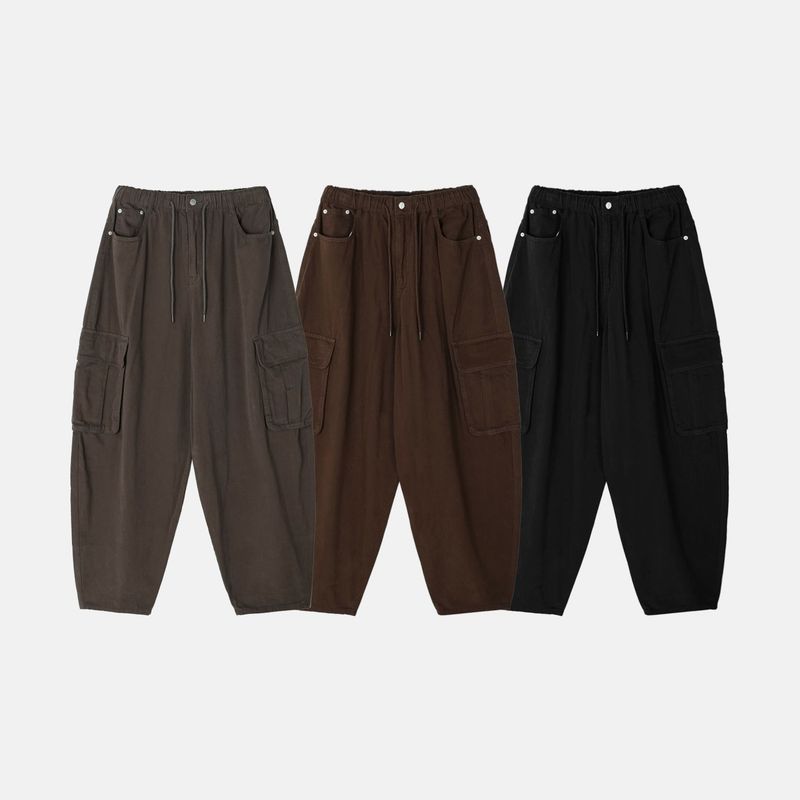 Ex Cargo Cotton Balloon Pants (3 Colors)